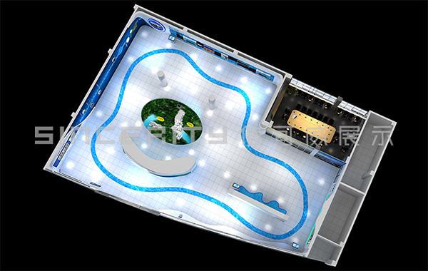 鹽田保稅區(qū)展廳設計參觀路線