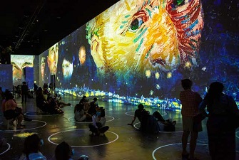 創(chuàng)意展廳，梵高畫展，梵高展臺(tái)